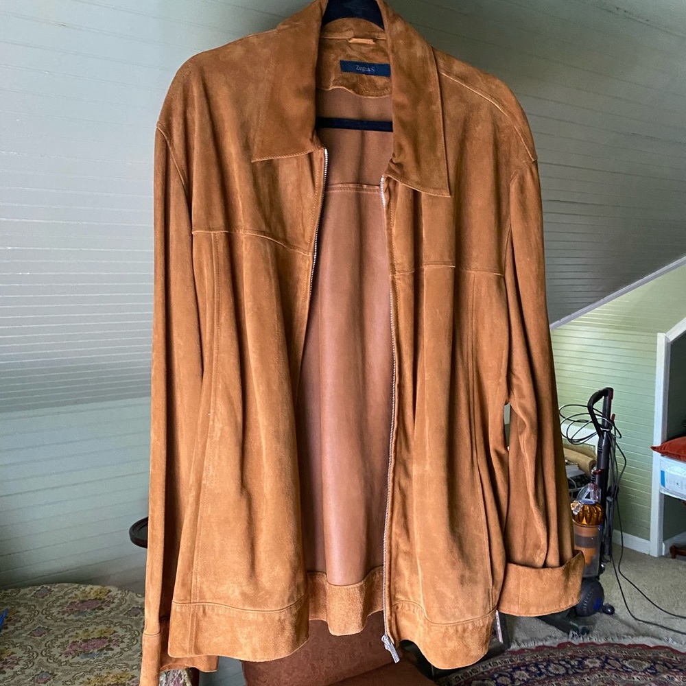 Zegna Vintage Pelle Leather Coat